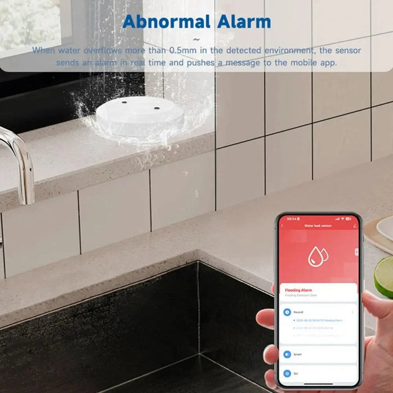 Zigbee water leak sensor, IP66, Tuya