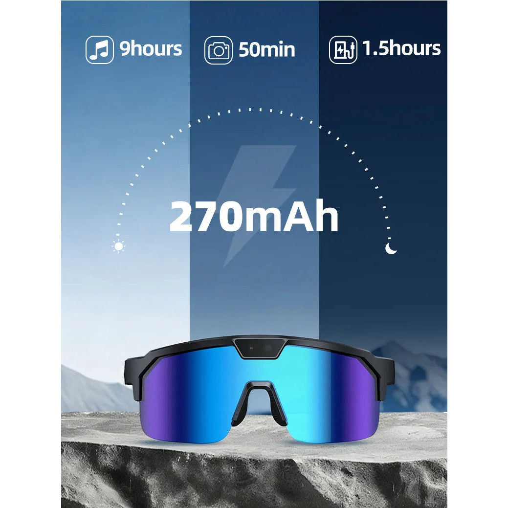 AI camera glasses with voice assistant and translation – view 3