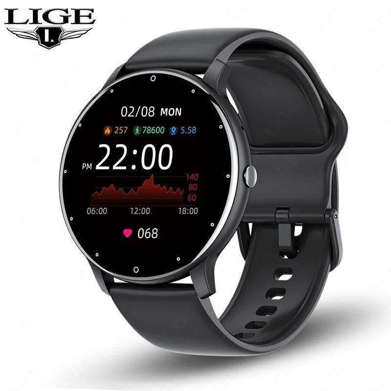 Round smart watch with Bluetooth calling, 1.28" display