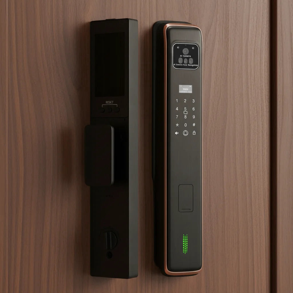 Face-recognition smart door lock with camera, Tuya – view 3