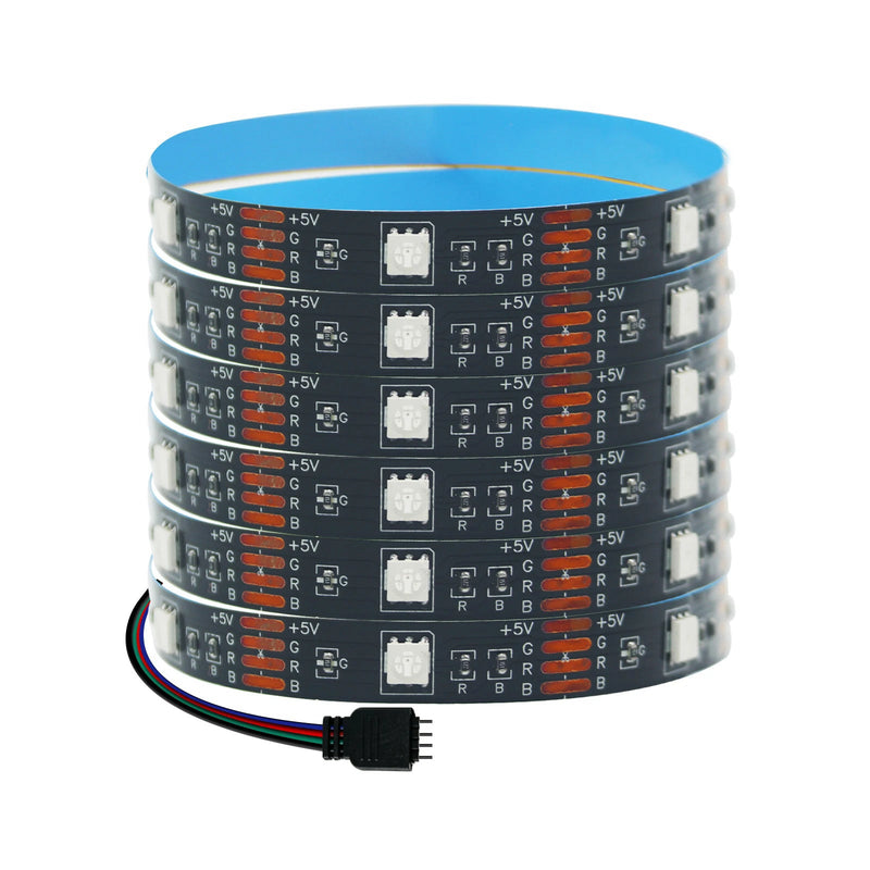 RGB LED strip kits, 5050, battery box or USB, 0.5–5 m