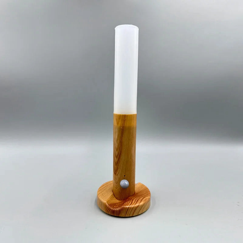 Magnetic motion-sensor night light, wood grain – view 2