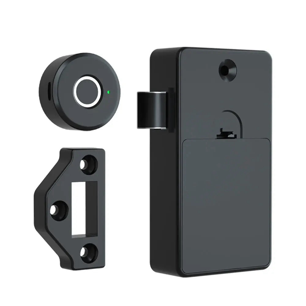 Fingerprint drawer lock, hidden mount