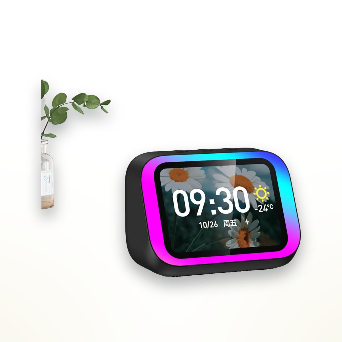 Smart alarm-clock speaker with 4-inch display – view 2