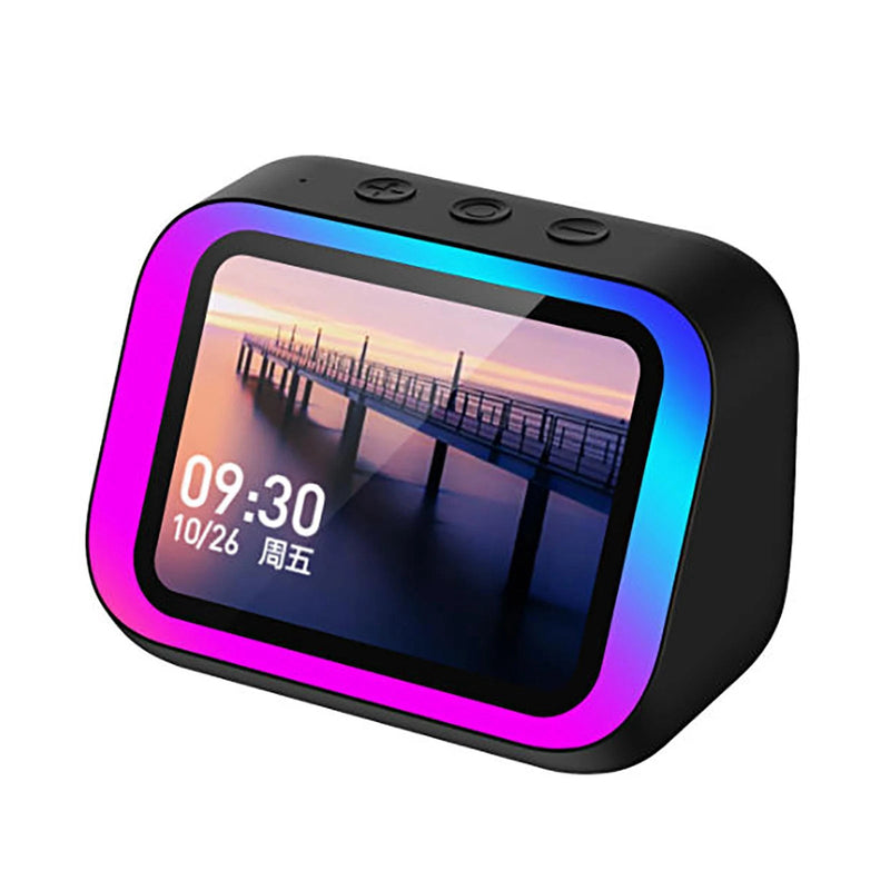 Bluetooth smart speaker with 4-inch display and alarm clock
