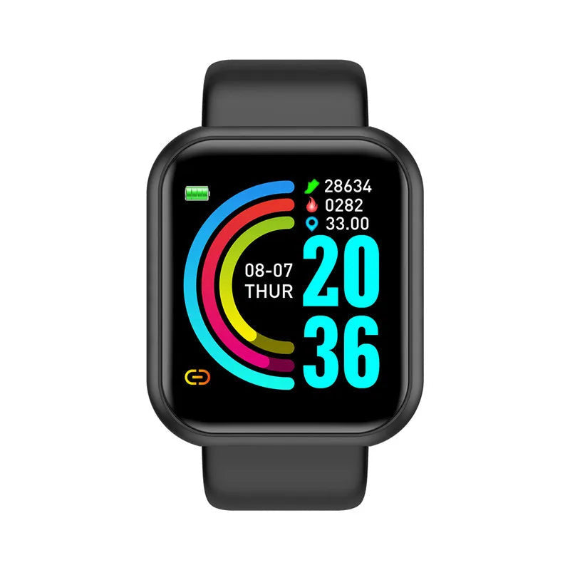Basic fitness watch with heart rate and notifications