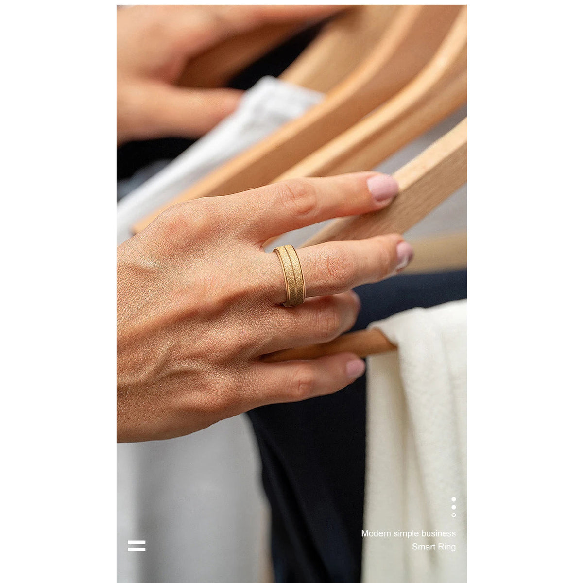 Smart health ring with heart rate, SpO2 and sleep tracking – view 2