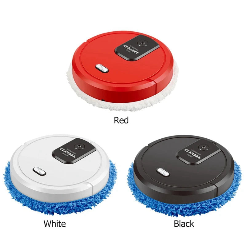 Rotating mop robot with humidifying spray – view 3