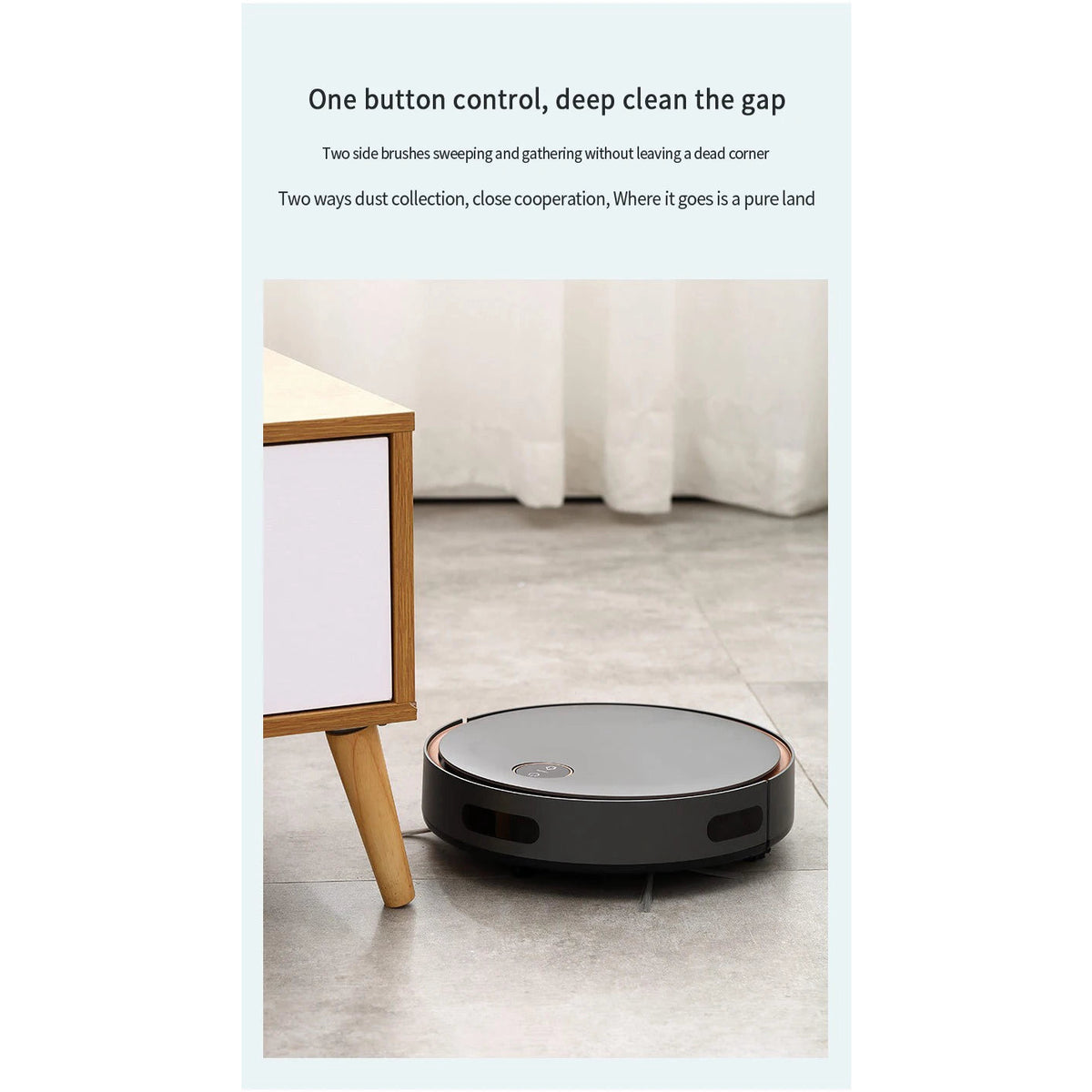 Purerobo F4 robot vacuum and mop with app and voice – view 2