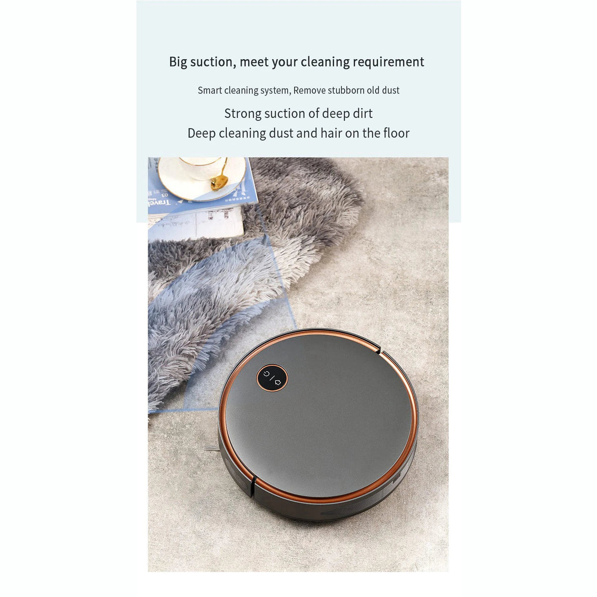 Purerobo F4 robot vacuum and mop with app and voice – view 3