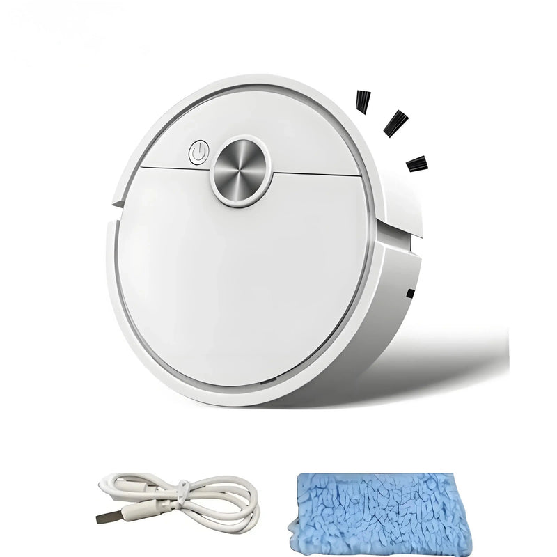 Compact robot vacuum with mop, 3-in-1