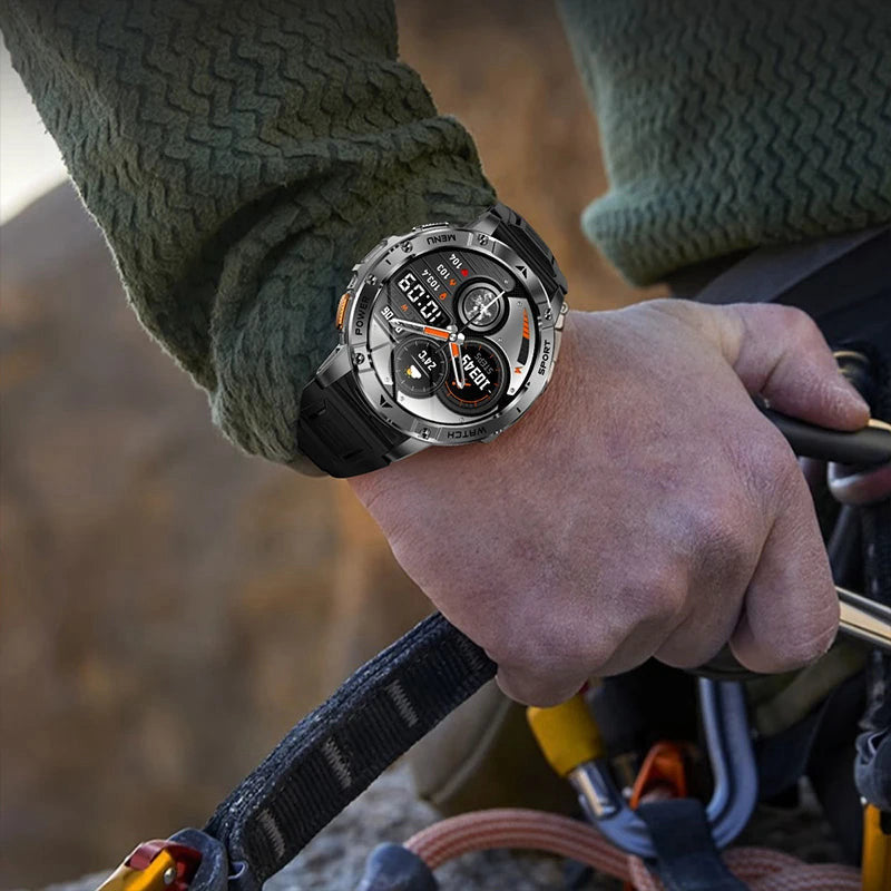 Rugged smart watch with flashlight and 1.7" display – view 4
