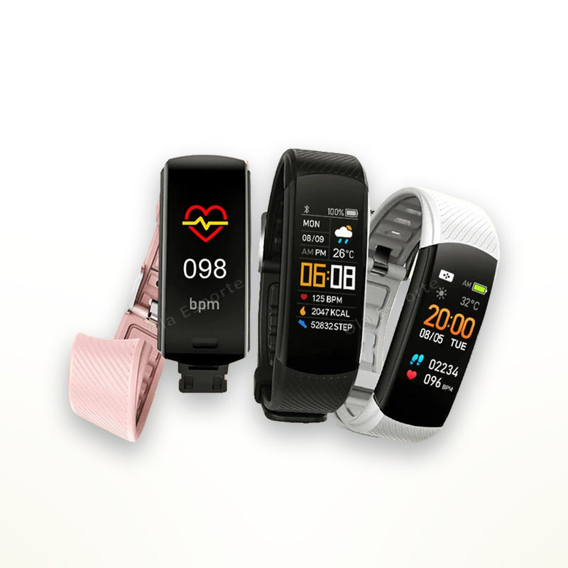 Fitness tracker band with heart rate and sleep tracking