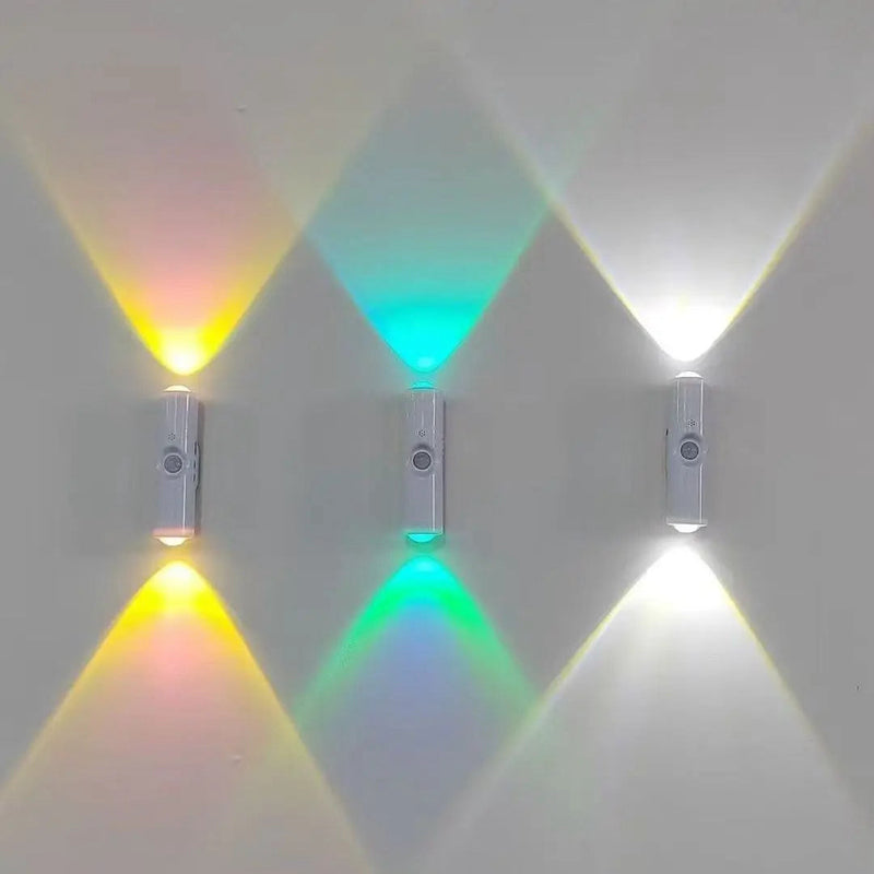 Magnetic up-down motion-sensor night light