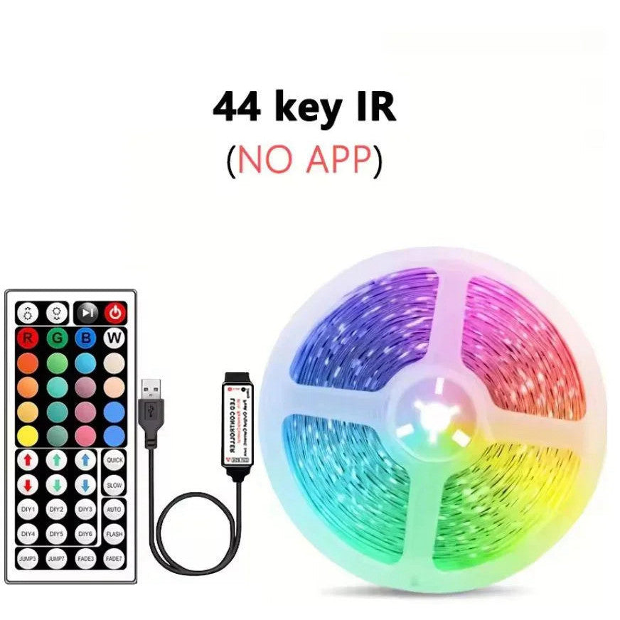 USB RGB LED strip with remote or Bluetooth, 1–5 m – view 3