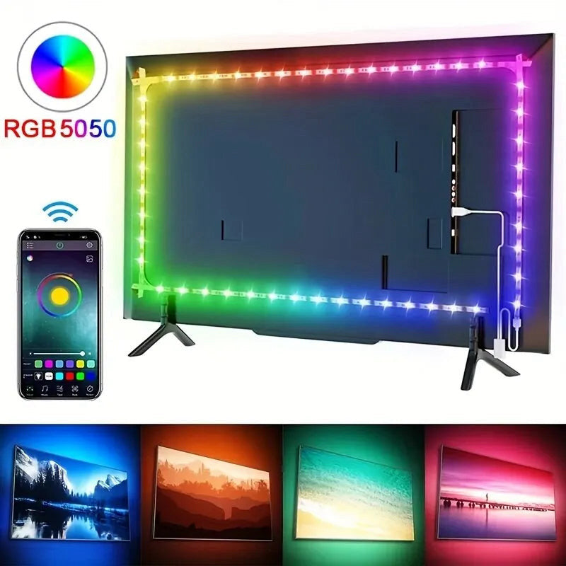 Bluetooth RGB LED strip, USB-powered