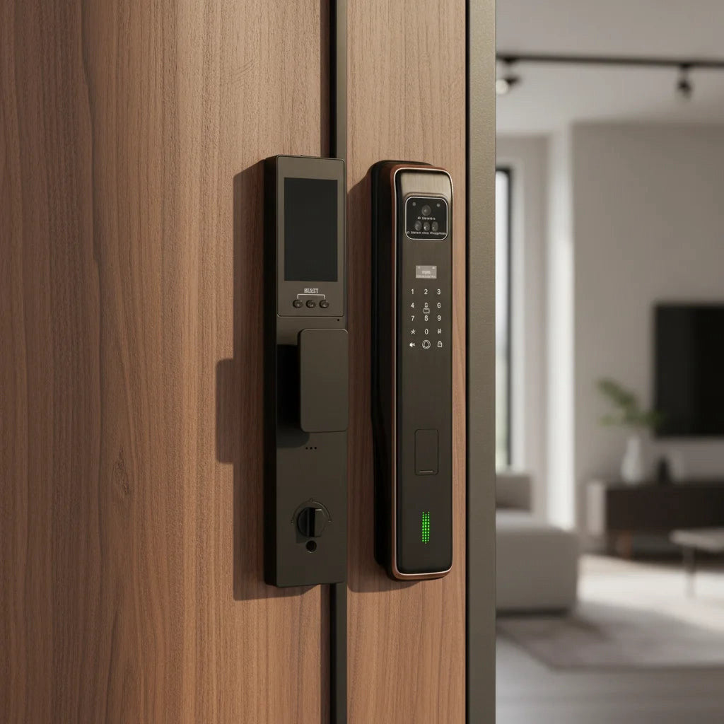 Face-recognition smart door lock with camera, Tuya – view 2