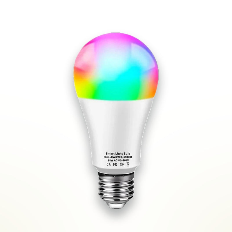 Tuya Bluetooth color LED bulb, E27, dimmable