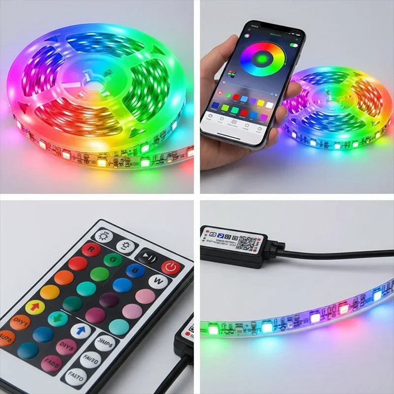 USB RGB LED strip, 5050, remote or app, 1–40 m – view 2
