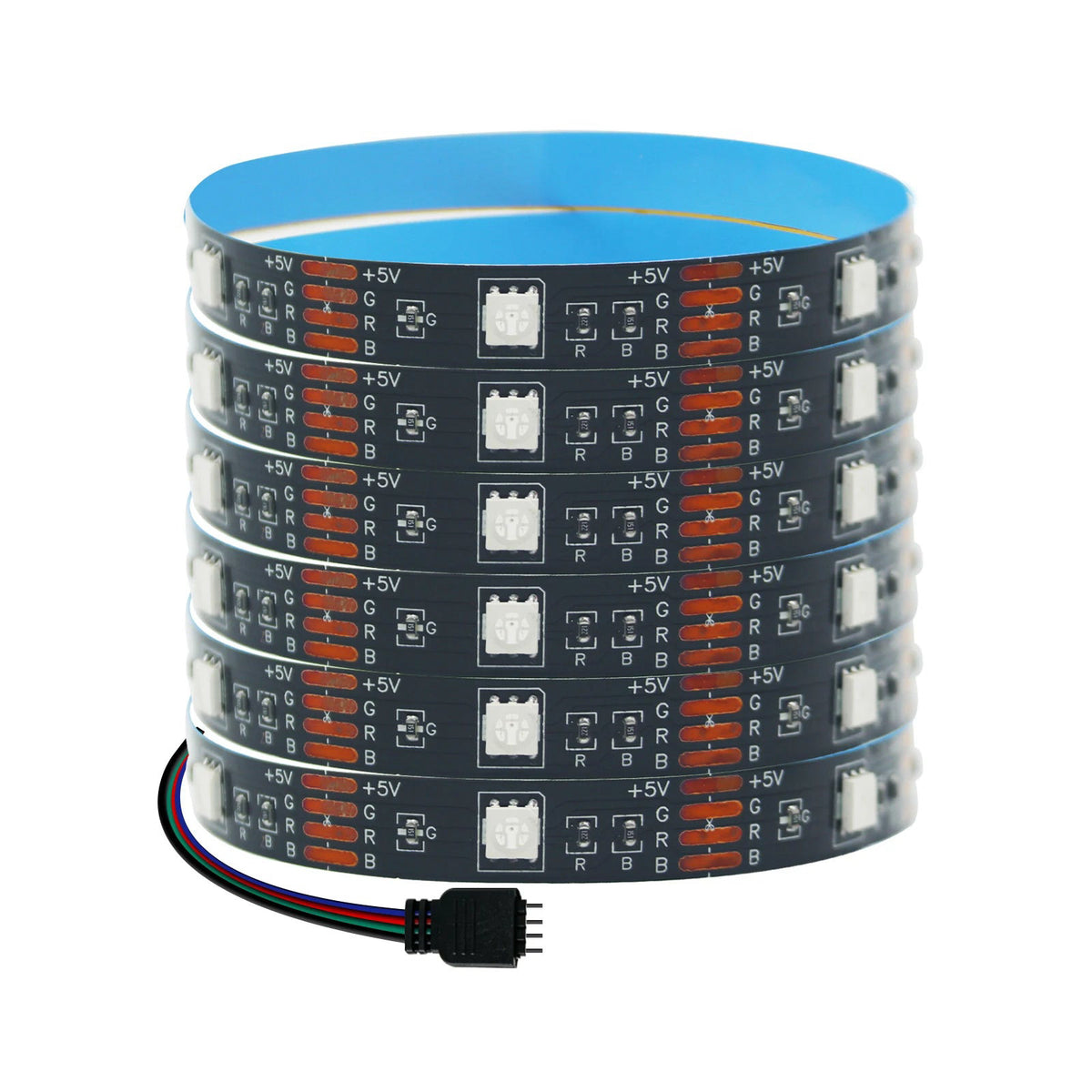 RGB LED strip kits, 5050, battery box or USB, 0.5–5 m