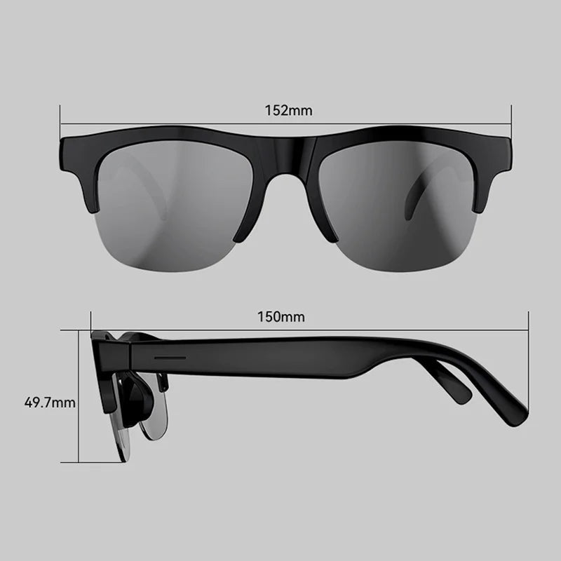 Bluetooth audio sunglasses with touch controls – view 2