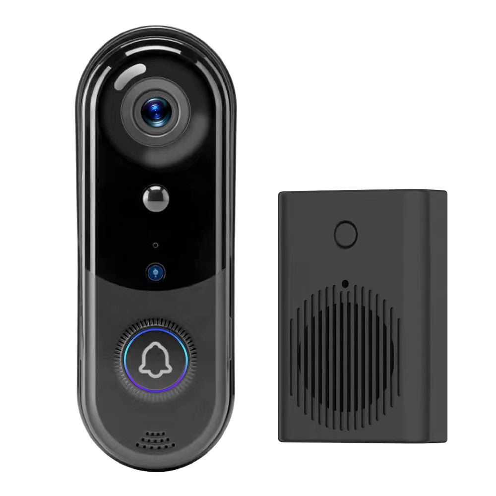 Wireless battery video doorbell with chime, 1080p