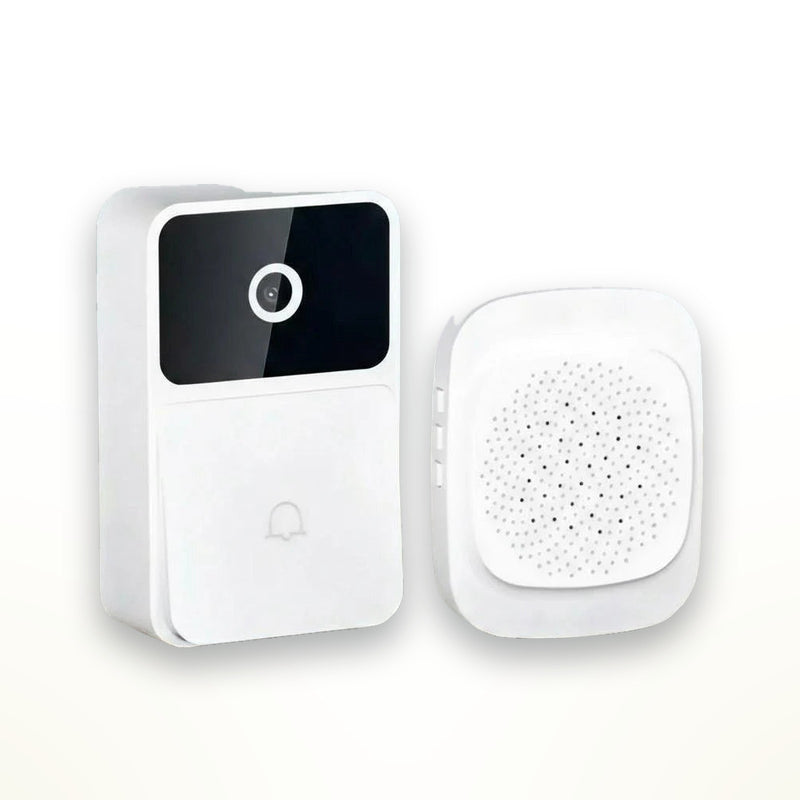 Wi-Fi video doorbell with chime and cloud storage