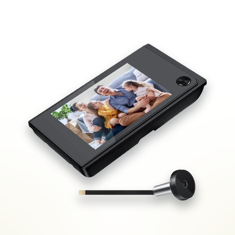Digital peephole door viewer with LCD screen